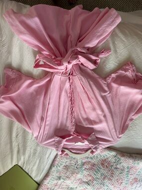 Pink Tie-Back Jumpsuit